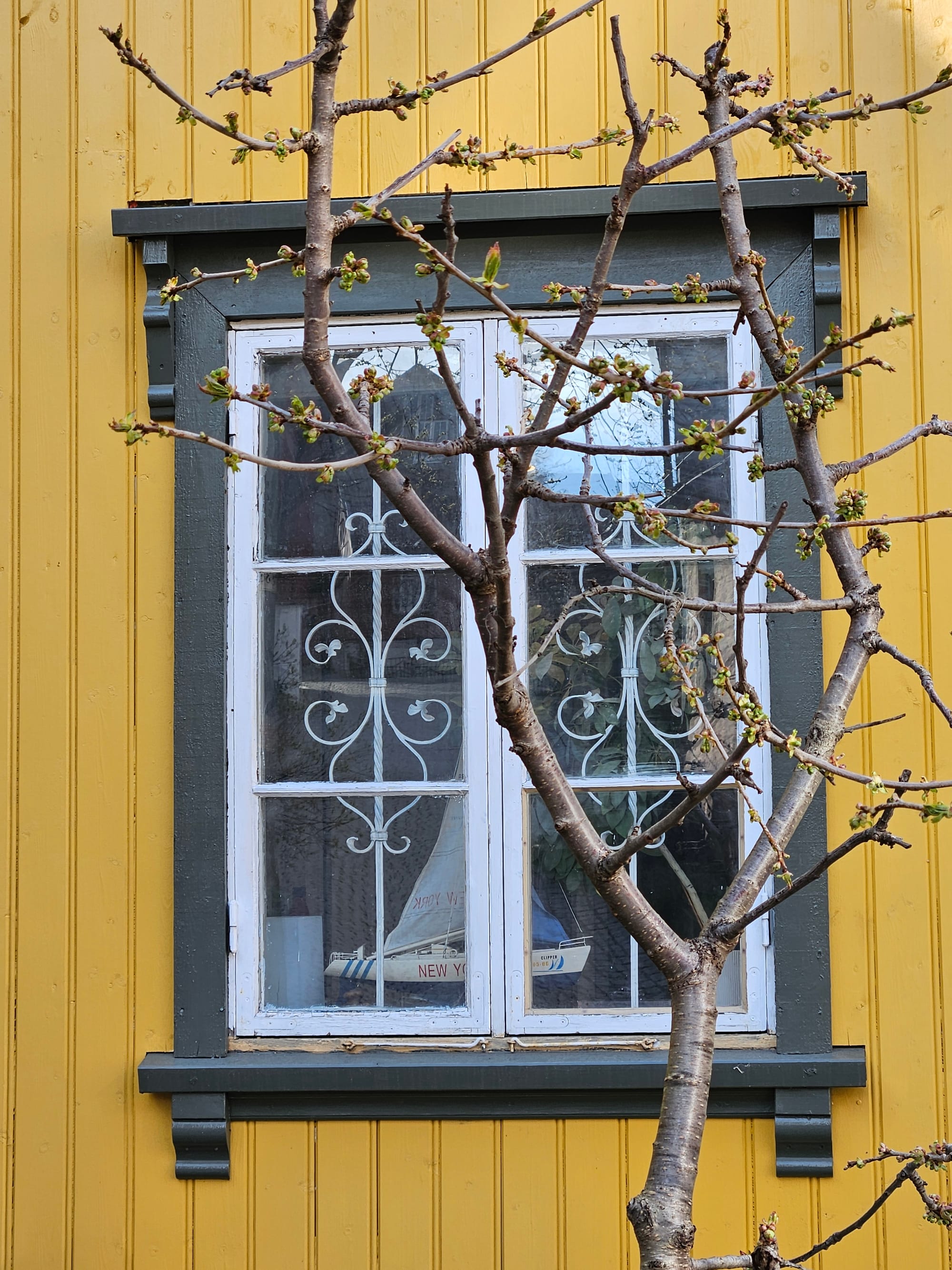 Picture of a window in a house in Oslo, Norway